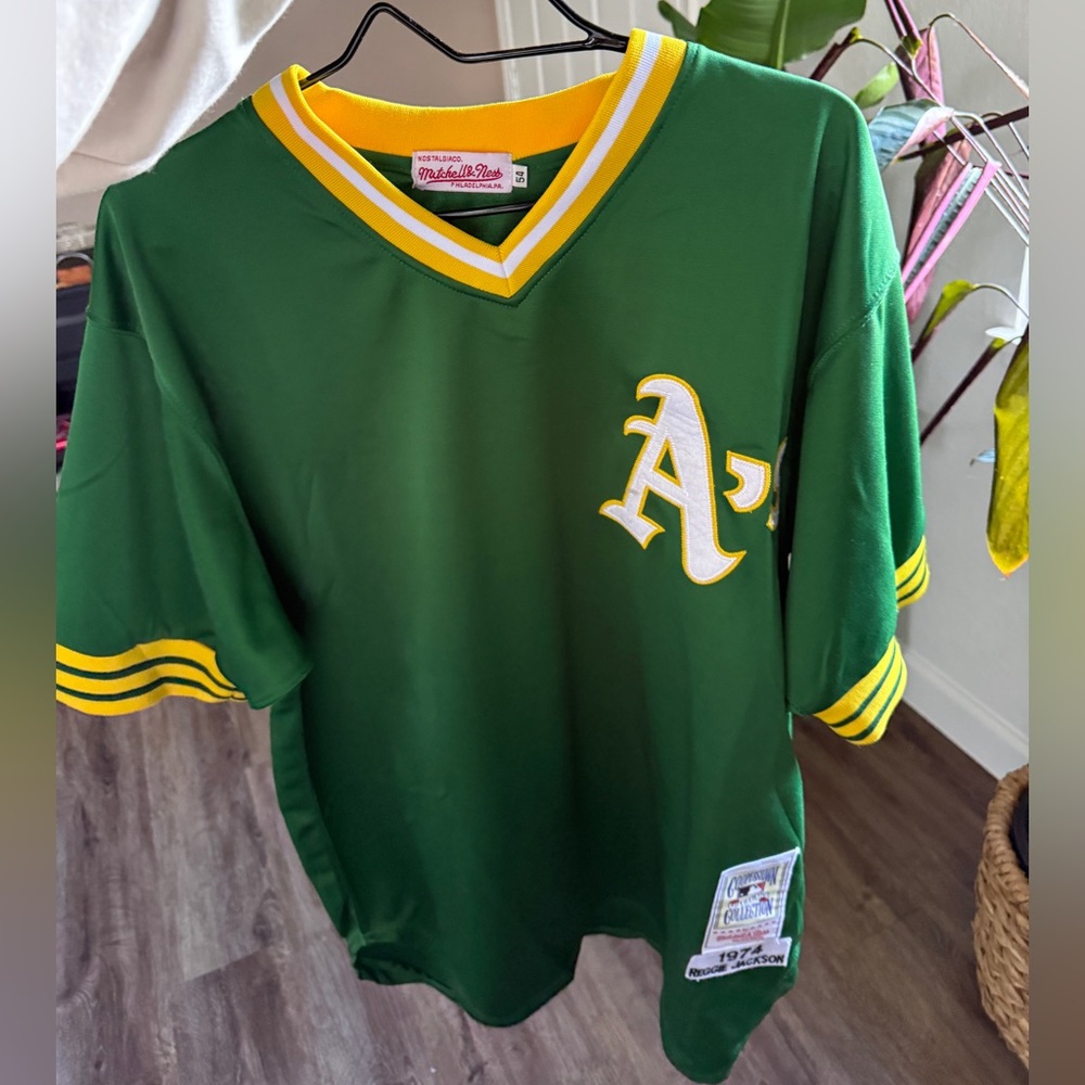 Reggie Jackson A’s Mitchell & Ness Jersey size 54